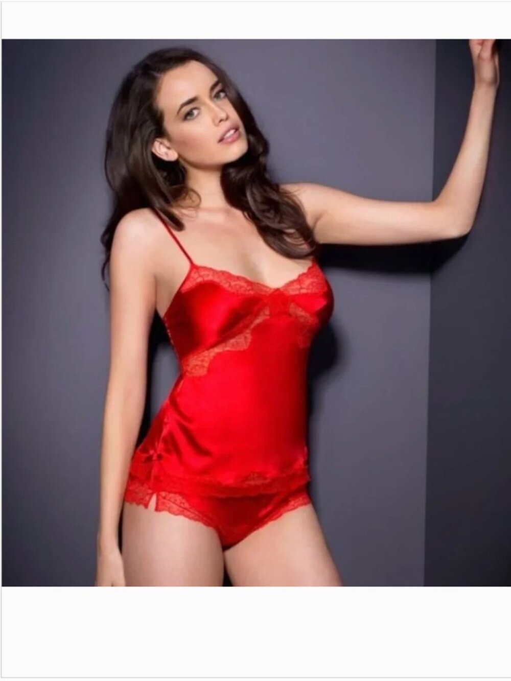 Agent Provocateur Luna Red Silk Cami